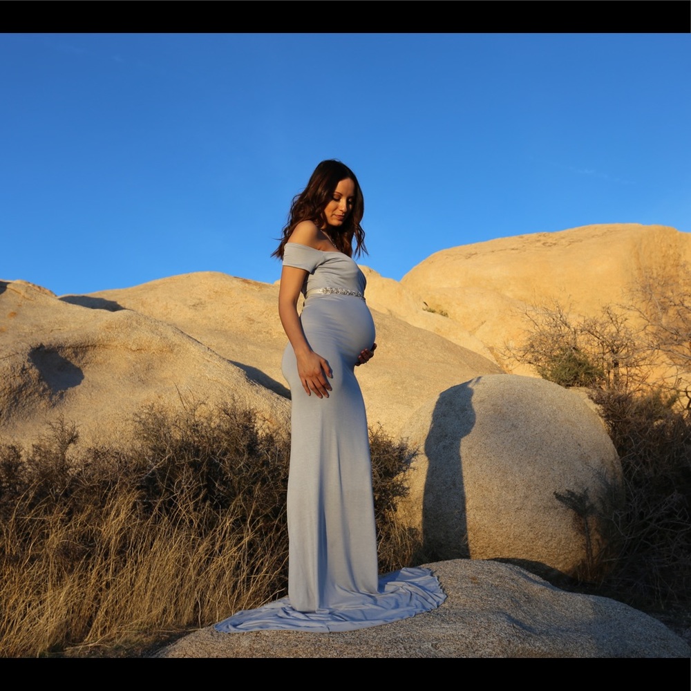 Maternity Gown with Train